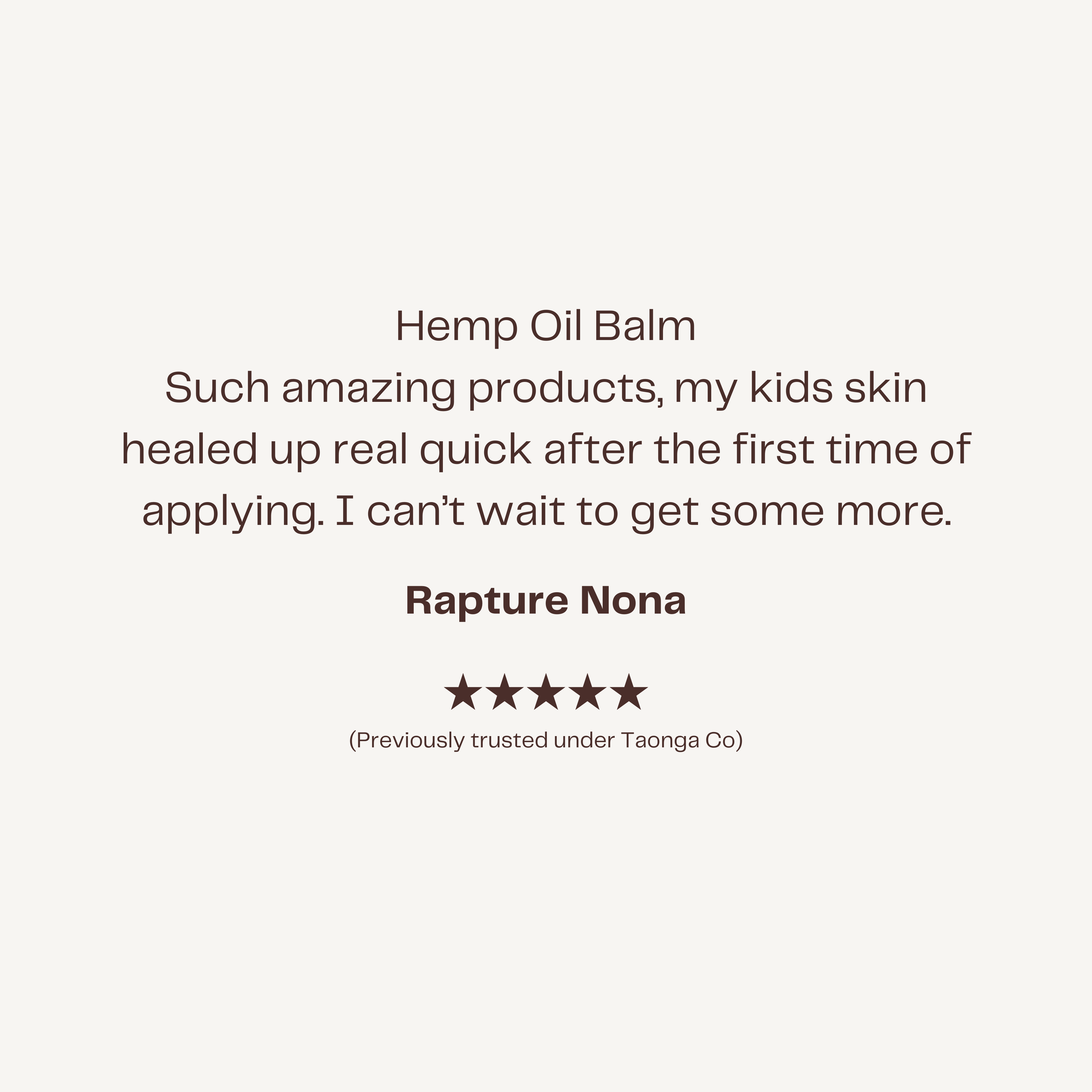 Restore Hemp Oil Balm (Eczema & Psoriasis safe)